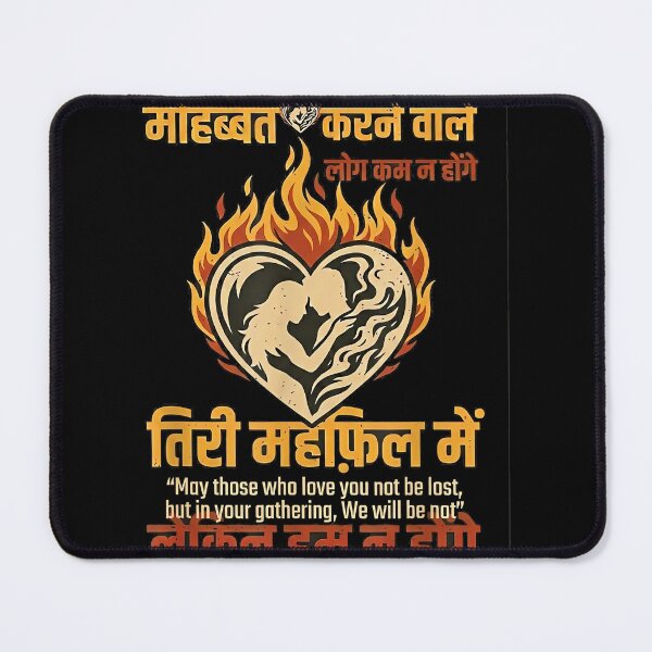 Item preview, Hindi Poetry Aesthetic - Heart & Fire Soulful Art designed and sold by ngan2614387.