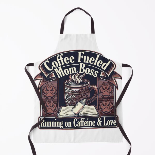Item preview, Coffee Fueled Mom Boss Tee Running on Caffeine Love Gift designed and sold by YMLux.