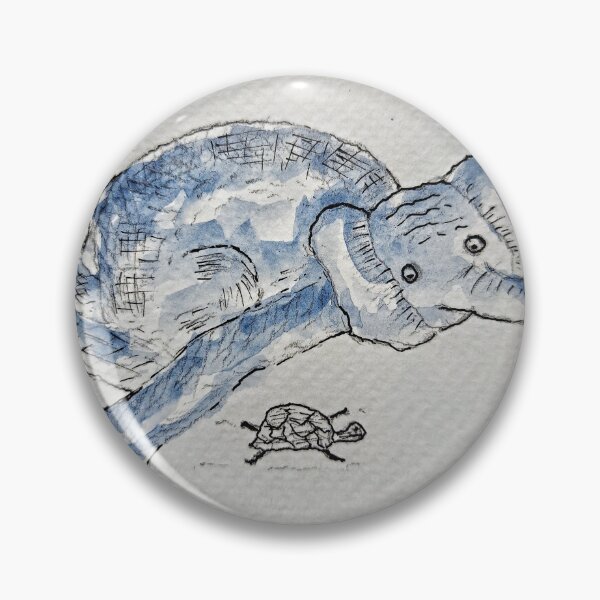 Item preview, ​Professional Amateur - Deadpan Elephant & Turtle Sketch designed and sold by Rak Scenist.