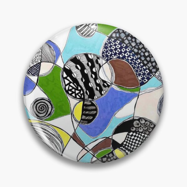 Item preview, Pluto in Aquarius – Abstract Cosmic Geometry Line Art designed and sold by BillieCreative.