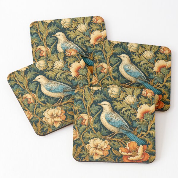 Item preview, Bird Art Nouveau Vintage Botanical Illustration for Nature Lovers designed and sold by RickE.