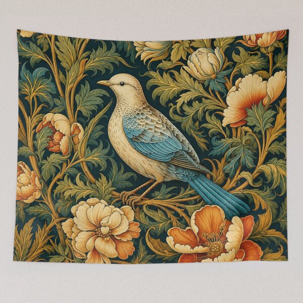 Item preview, Bird Art Nouveau Vintage Botanical Illustration for Nature Lovers designed and sold by RickE.