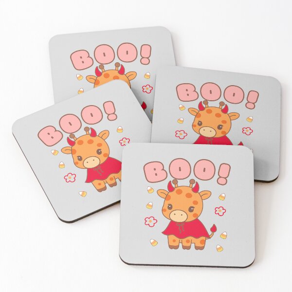 Item preview, Kawaii Giraffe Devil – Cute Halloween Design designed and sold by happiecatstore.