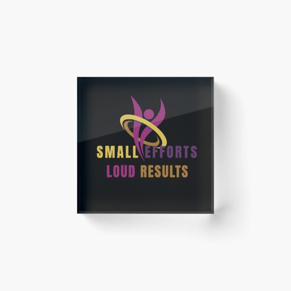 Item preview, Motivational Abstract Gymnast Figure – Small Efforts Loud Results designed and sold by LoudVictory.
