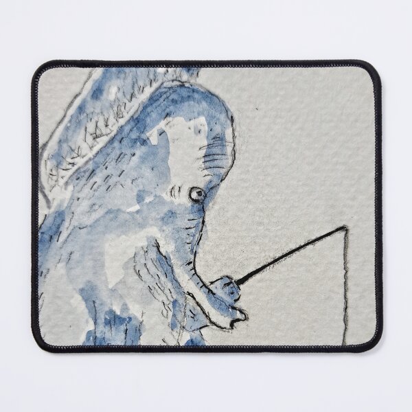 Item preview, Still Waiting.. | Deadpan Elephant Illustration designed and sold by Rak Scenist.