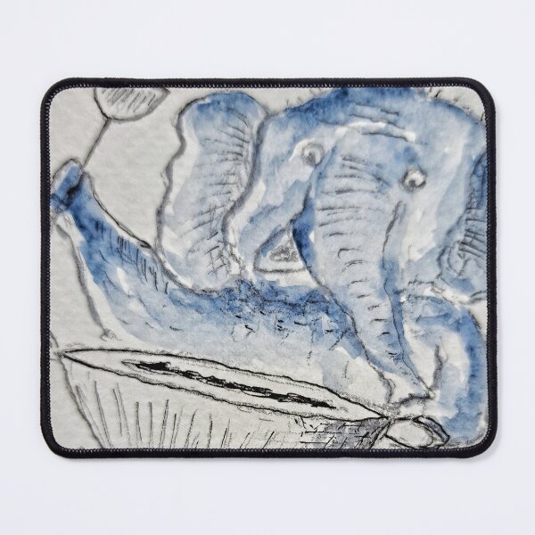 Item preview, Eat It or Eat It! | Deadpan Elephant Illustration designed and sold by Rak Scenist.