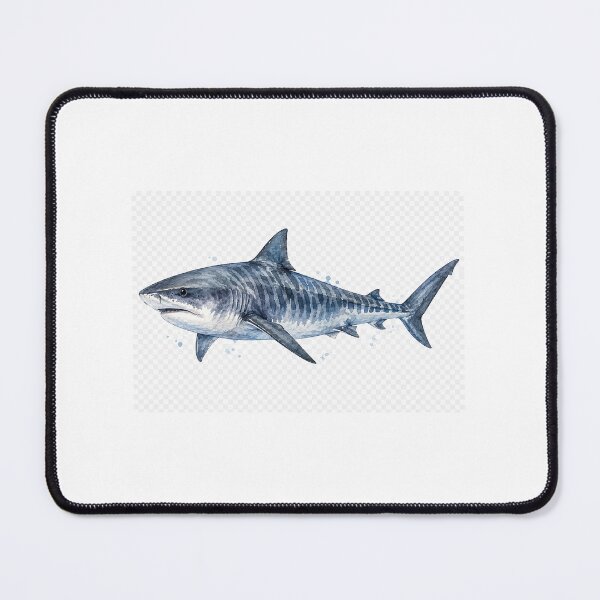 Item preview, Watercolor Tiger Shark designed and sold by MariahLovesSharks.