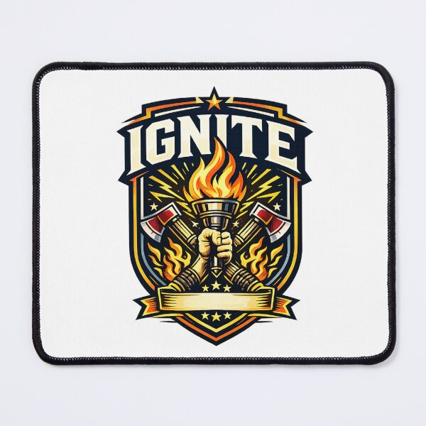 Item preview, Ignite Flame Torch Motivational T-Shirt Design designed and sold by ViewandShop.
