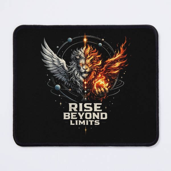 Item preview, Rise Beyond Limits Lion Fire Wings Graphic T-Shirts designed and sold by KDesignCrafts.
