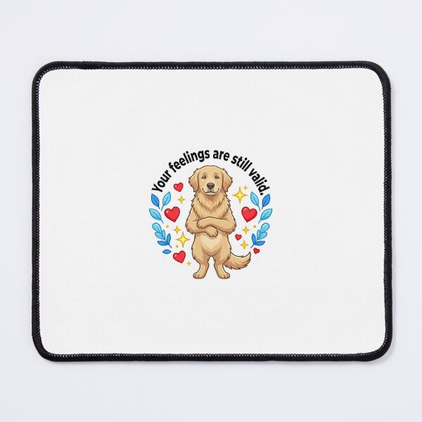 Item preview, Your feelings are valid dog sticker design designed and sold by wildbest.
