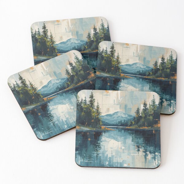 Item preview, Still Waters at the Mountain's Edge designed and sold by AbstractAnom.