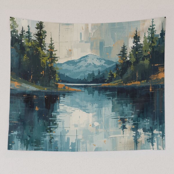 Item preview, Still Waters at the Mountain's Edge designed and sold by AbstractAnom.