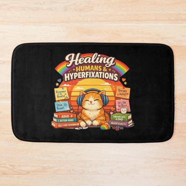 Item preview, Funny LGBTQ Neurodivergent Therapist Design ADHD Autism Friendly Healing Humans Hyper fixations Gift designed and sold by Im-Ara.