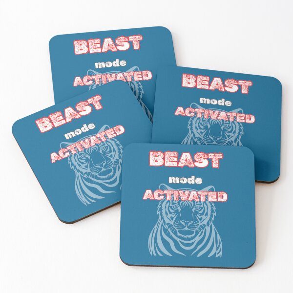 Item preview, Beast Mode Activated Tiger Fitness Motivation Design designed and sold by Snedsdigital.