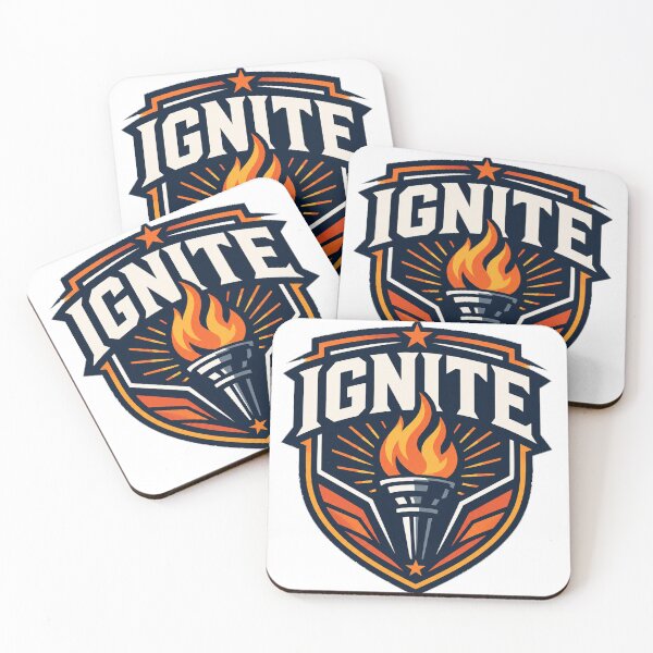 Item preview, Ignite Fire Torch Motivational Emblem Design designed and sold by ViewandShop.