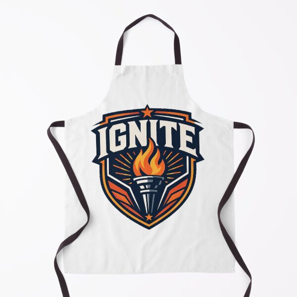 Item preview, Ignite Fire Torch Motivational Emblem Design designed and sold by ViewandShop.