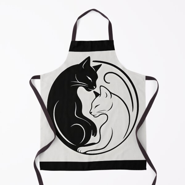 Item preview, Minimalist Cat Yin Yang - Black and White Feline Harmony designed and sold by Sybille-Yates.