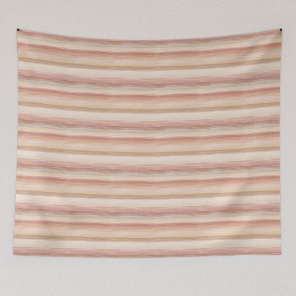 Item preview, Coastal Bohemian Watercolor Stripes designed and sold by Doodloom.