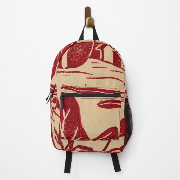 Item preview, Minimal red cat print watching lake and mountains at sunset designed and sold by zelvador.