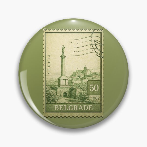 Artikelvorschau, Belgrade Vintage Briefmarke Postkarte Reisesouvenir Europa Serbien entworfen und verkauft von Annika Shurafa.