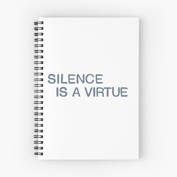 Item preview, Silence is a virtue. Two lines. designed and sold by amegaitdesign.