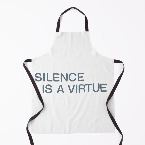 Item preview, Silence is a virtue. Two lines. designed and sold by amegaitdesign.