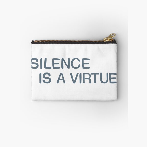 Item preview, Silence is a virtue. Two lines. designed and sold by amegaitdesign.