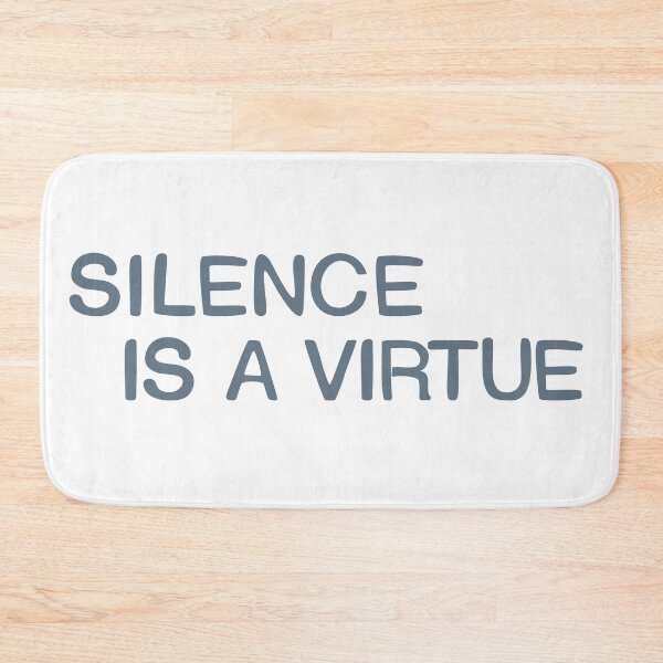 Item preview, Silence is a virtue. Two lines. designed and sold by amegaitdesign.