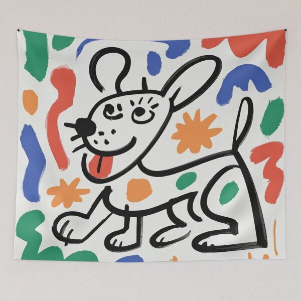 Item preview, Colorful Abstract Puppy Pop Art Style designed and sold by RAISC.