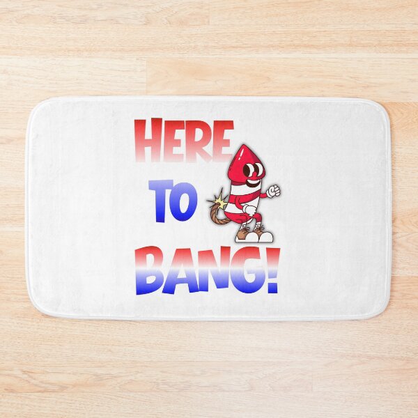 Item preview, Funny HERE TO BANG USA 4th of July Fireworks Firecracker Gang Celebration BBQ Sex Joke designed and sold by Space Ghettos.