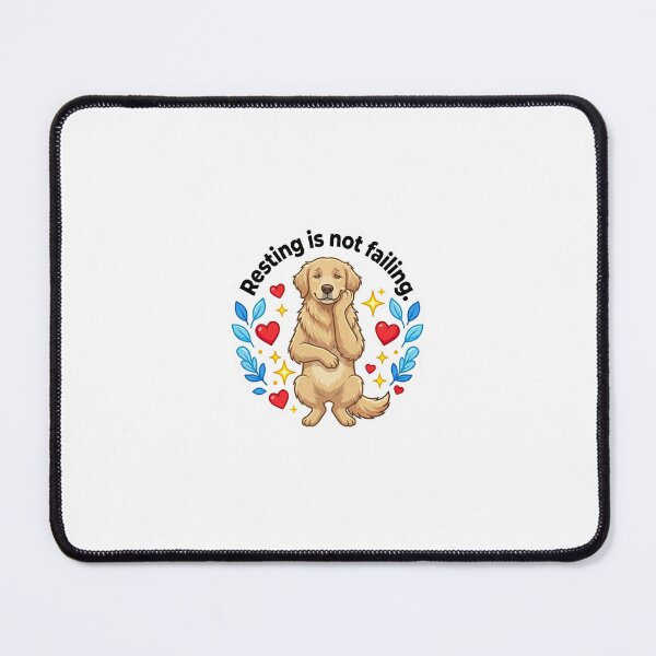 Item preview, Resting is not failing golden retriever sticker designed and sold by wildbest.