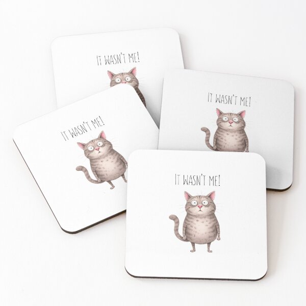 Item preview, It Wasn’t Me – Funny Guilty Cat designed and sold by happiecatstore.