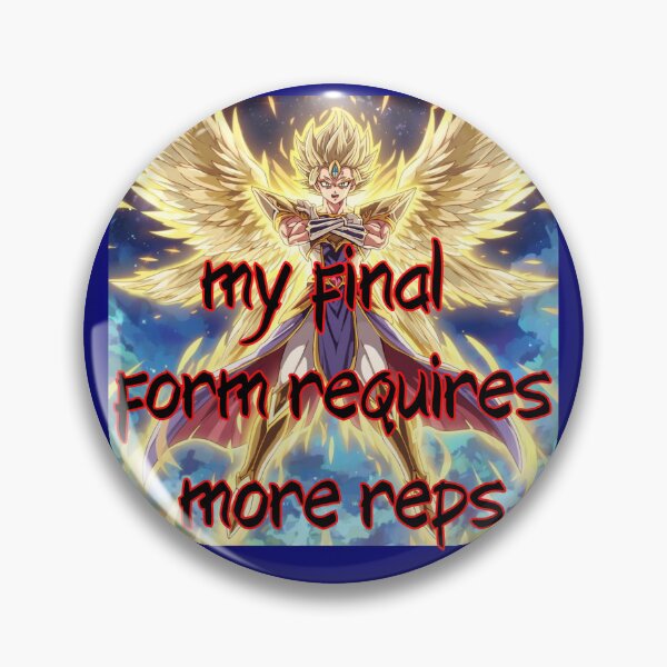 Item preview, My Final Form Requires More Reps Anime Fitness Motivation Design designed and sold by Snedsdigital.