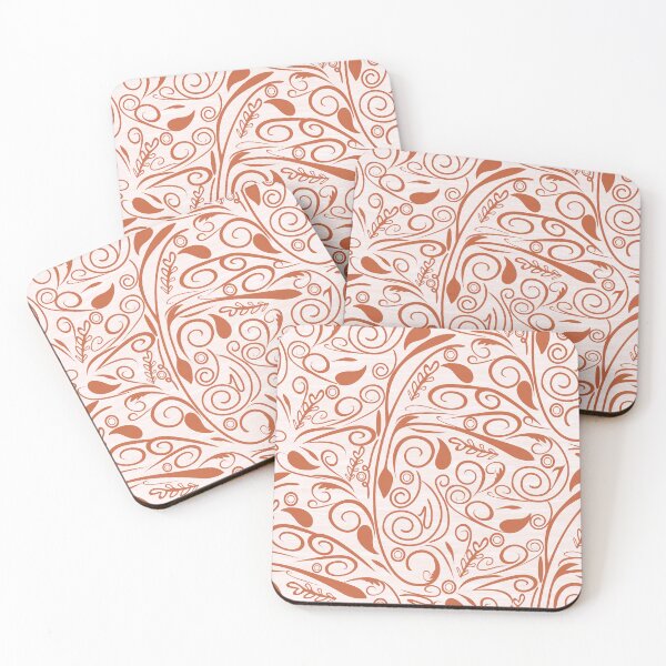 Item preview, Elegant Autumn Orange Swirls & Flourishes  designed and sold by amegaitdesign.