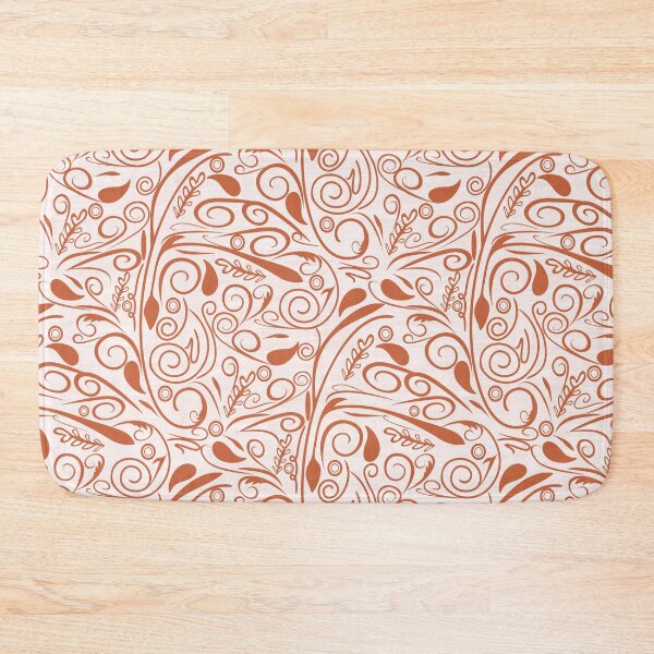 Item preview, Elegant Autumn Orange Swirls & Flourishes  designed and sold by amegaitdesign.