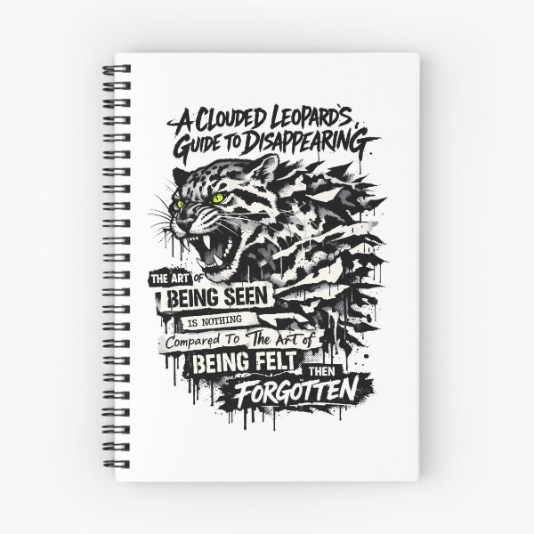 Item preview, Stealth Instinct Clouded Leopard Grunge Illustration designed and sold by WildlifeInc.