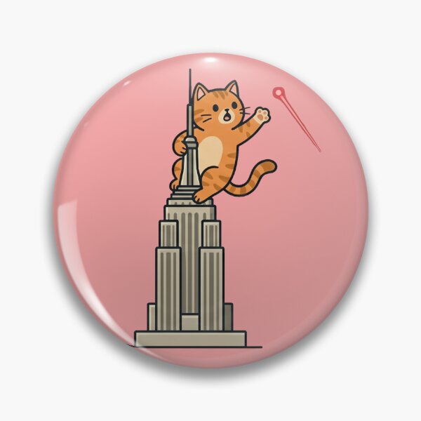 Item preview, Funny Orange Cat Empire State Building Laser Pointer designed and sold by MythoWorldddd.