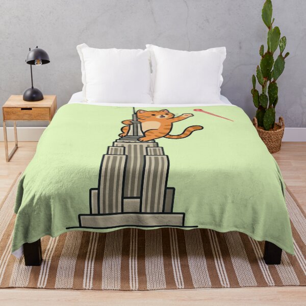 Item preview, Funny Orange Cat Empire State Building Laser Pointer designed and sold by MythoWorldddd.