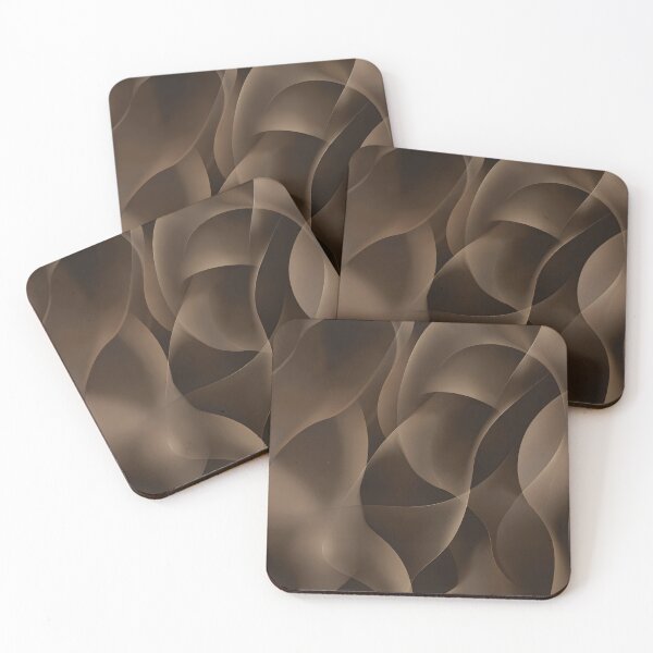 Item preview, Mocha Fluid Abstract Pattern designed and sold by MegaNovaArt.