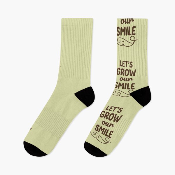 Item preview, Let's Grow Our Smile Motivational Typography - Positive Mental Health Art designed and sold by zakman02.