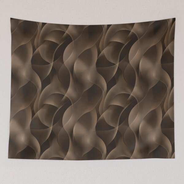 Item preview, Mocha Fluid Abstract Pattern designed and sold by MegaNovaArt.