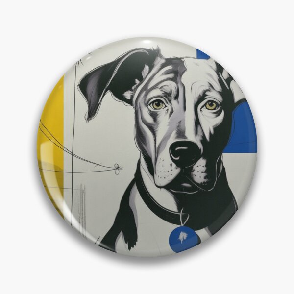 Item preview, Dog in Colorful Cubist Style Painting designed and sold by RAISC.