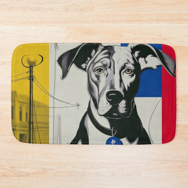 Item preview, Dog in Colorful Cubist Style Painting designed and sold by RAISC.