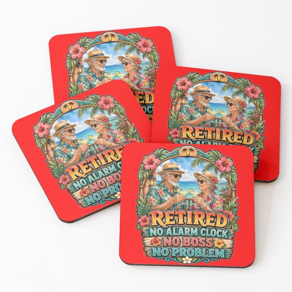 Item preview, Retirement Humor Design Retired No Alarm Clock No Problem designed and sold by fantasticdesign.