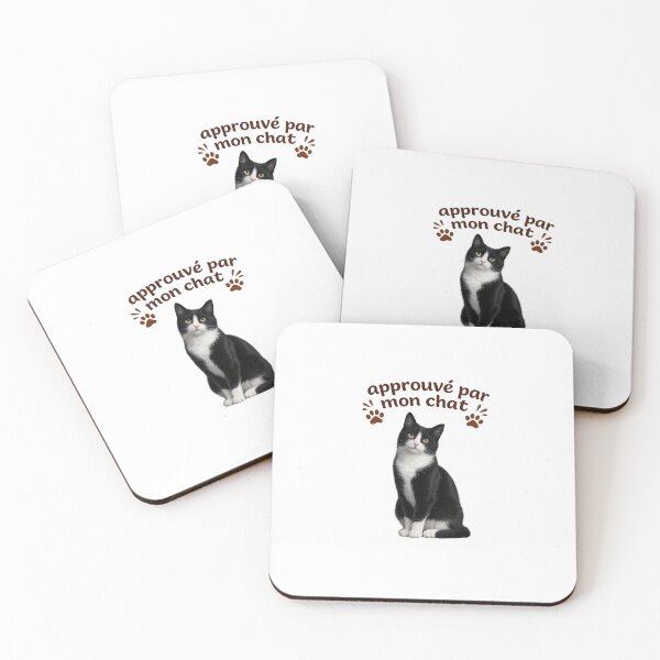 Item preview, Approved by my Black and White Cat designed and sold by BeDogRonrons.