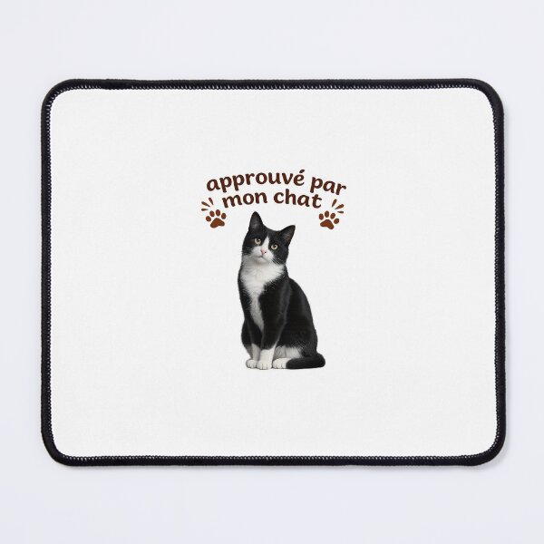 Item preview, Approved by my Black and White Cat designed and sold by BeDogRonrons.