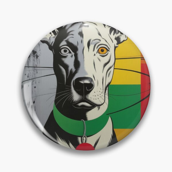 Item preview, Dog in Colorful Cubist Style Painting designed and sold by RAISC.