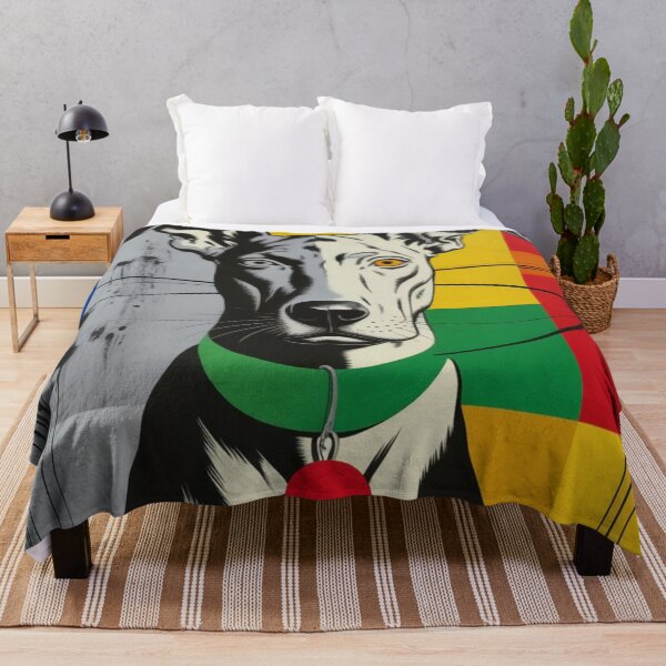 Item preview, Dog in Colorful Cubist Style Painting designed and sold by RAISC.