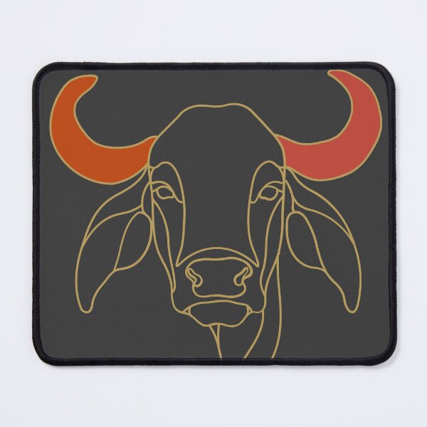 Item preview, Minimal Cow line art T-shirt | Gold Outline | Indigenous Breed Design designed and sold by HumpandHorns.