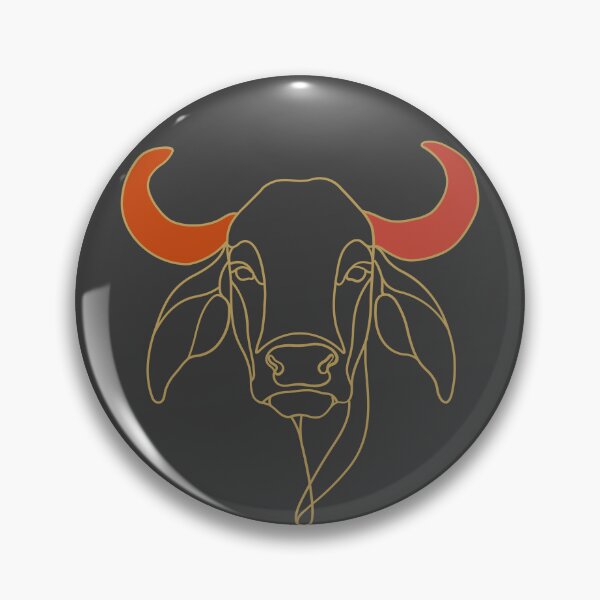 Item preview, Minimal Cow line art T-shirt | Gold Outline | Indigenous Breed Design designed and sold by HumpandHorns.